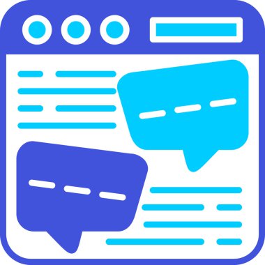 Konuşma ikonu. Basit tasarım