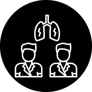 Tıbbi bir simgenin vektör illüstrasyonu