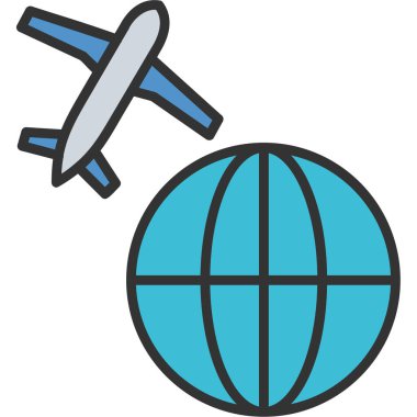 Küre. Web simgesi basit illüstrasyon