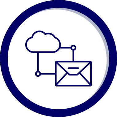 Mektup. Web simgesi basit illüstrasyon