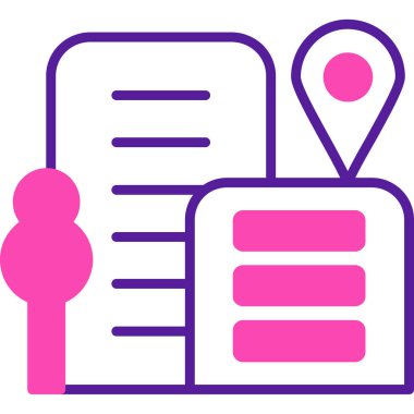 konum. Web simgesi basit illüstrasyon