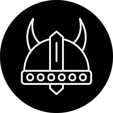 Kask simgesi vektör illüstrasyonu