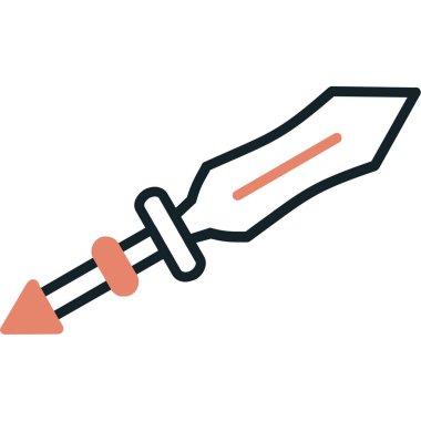 Kalem. Web simgesi basit illüstrasyon