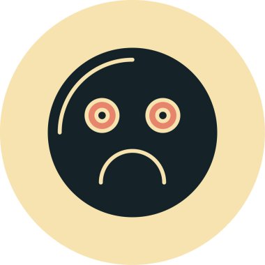 Ağlayan yüz simgesi simgesi