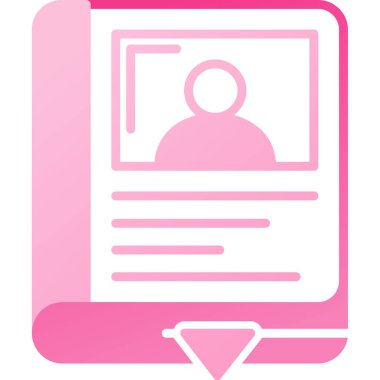 ID kart simgesi vektör illüstrasyonu