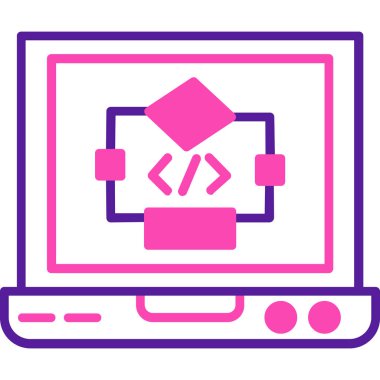 Bilgisayar simgesi. vektör illüstrasyonu