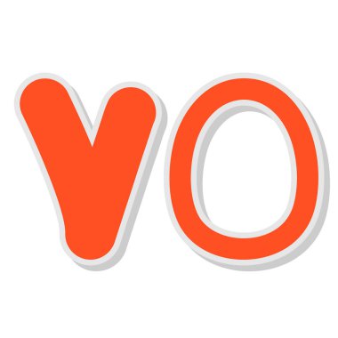 Tasarımınız için modern harflerin vektör çizimi