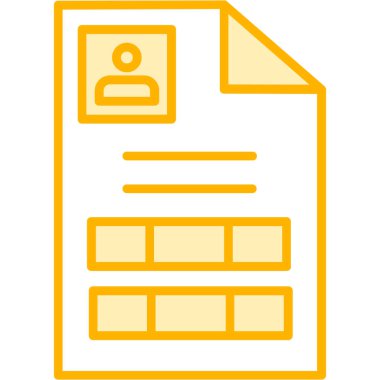 belge web simgesi, basit vektör illüstrasyonu