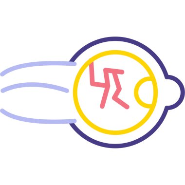 Gezegen. Web simgesi basit illüstrasyon