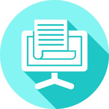 Belge. Web simgesi basit illüstrasyon