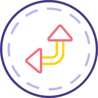 Ok. Web simgesi basit illüstrasyon