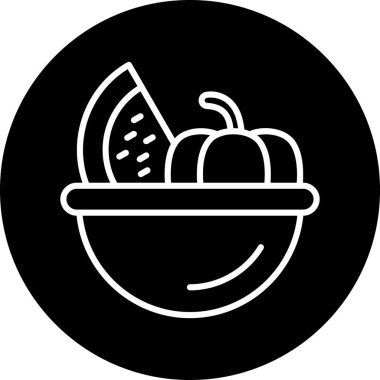 Gıda simgesinin vektör illüstrasyonu