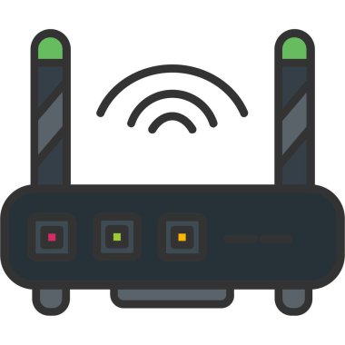 Yönlendirici. Web simgesi basit illüstrasyon