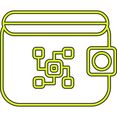 Modern b 'nin vektör illüstrasyonu eksik simgesi