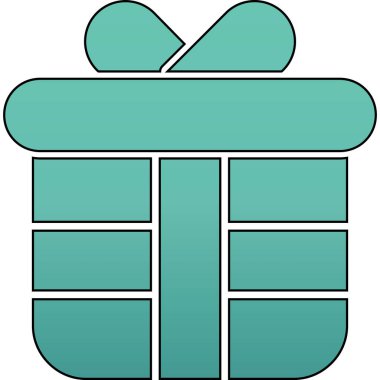 hediye simgesi vektör illüstrasyonu