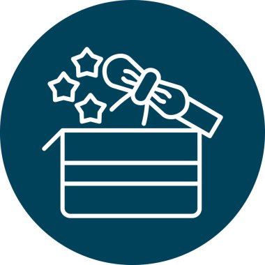 Kutu. Web simgesi basit tasarım