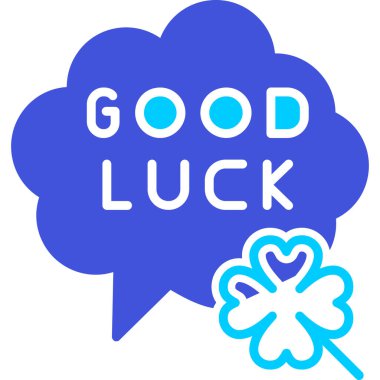 Şans ve şans. vektör illüstrasyonu.