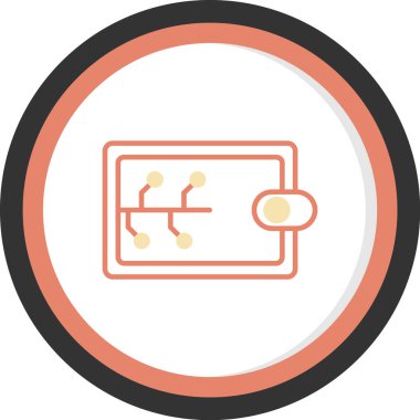 Banka. Web simgesi basit illüstrasyon