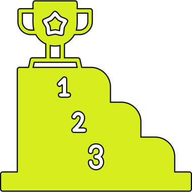 Şampiyonluk vektör simgesi. Basit tasarım