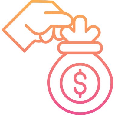 İş simgesinin vektör illüstrasyonu