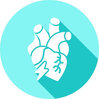 Kalp simgesinin vektör illüstrasyonu