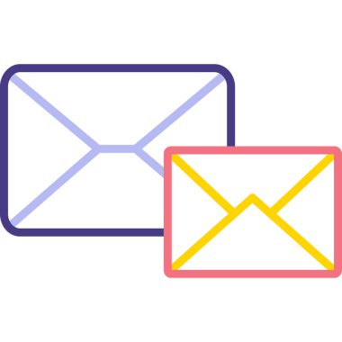 E-posta. Web simgesi basit illüstrasyon