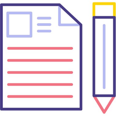 Modern eğitim ikonunun vektör illüstrasyonu