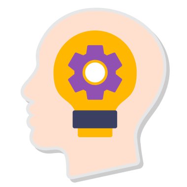 Ampul. Web simgesi basit illüstrasyon