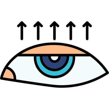 Göz simgesi vektör illüstrasyonu