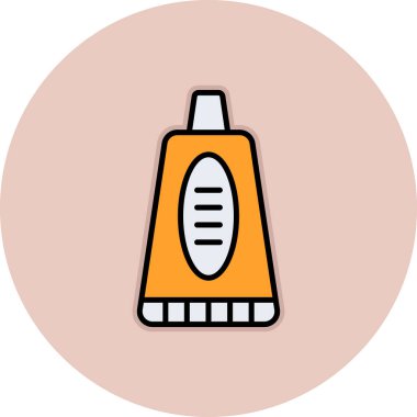 Bir fırça simgesinin vektör illüstrasyonu