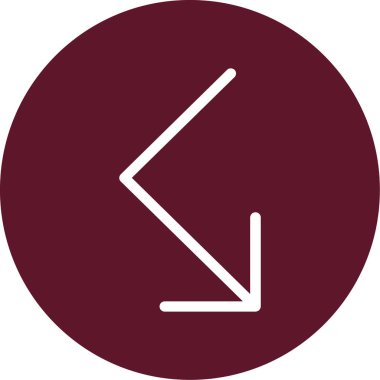 ok yönü sağ simgesi ana hat biçiminde