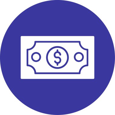 Vektör çizim dolar işareti simgesi