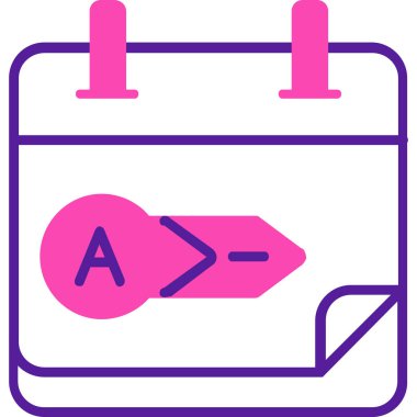 Takvim simgesi vektör illüstrasyonu