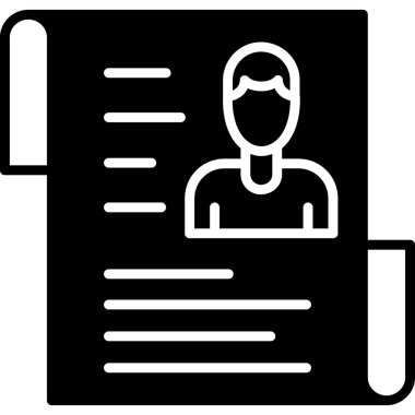 Belge. Web simgesi basit illüstrasyon