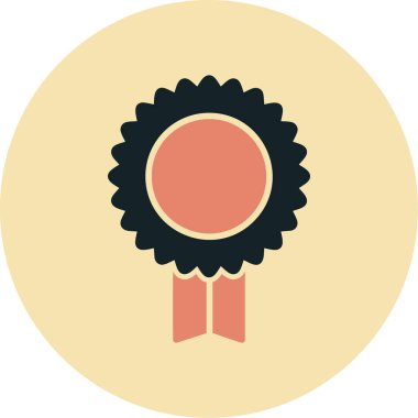 Madalya vektör ikonu. Basit tasarım