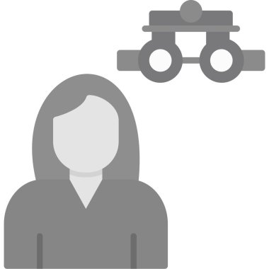 Kadın simgesinin vektör illüstrasyonu