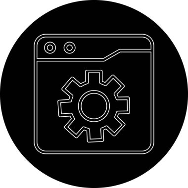 Modern simgenin vektör illüstrasyonu