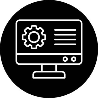 Seo simgesinin vektör illüstrasyonu