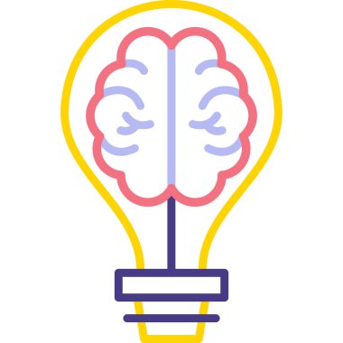 Bir fikrim var. Web simgesi basit illüstrasyon