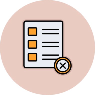 Kontrol listesi simgesi. Web için kontrol listesi vektör simgelerinin özet çizimi