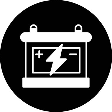 Pil simgesinin vektör illüstrasyonu