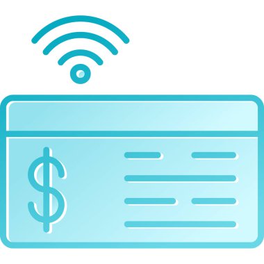 İnternet ödeme vektör çizgisi simgesi, işaret, illüstrasyon