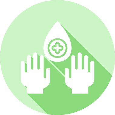 Yeşil bir simgenin vektör illüstrasyonu