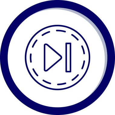 Web simgesi çal, basit vektör illüstrasyonu