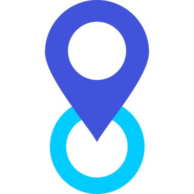 Harita işaretleyici. Web simgesi basit illüstrasyon