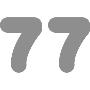 7 numaralı simge, vektör tasarım ögesi