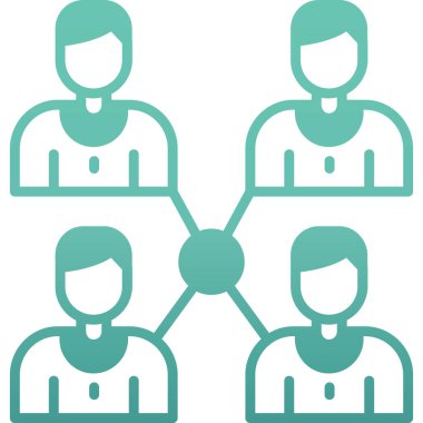 İnsan simgesinin vektör illüstrasyonu