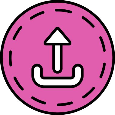 Tek bir simgenin vektör illüstrasyonu