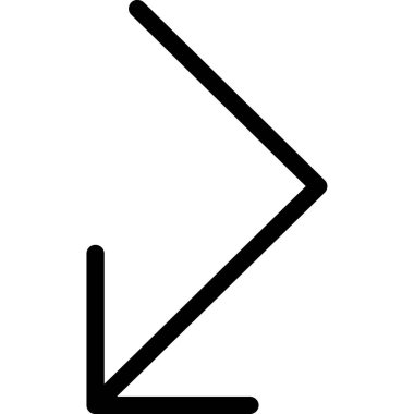 ok yönü simgeyi ana hat biçiminde taşı