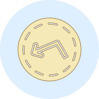 Bozuk para. Web simgesi basit illüstrasyon